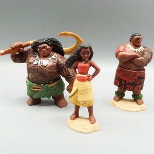 Disney Moana Island Figurine Set Figurines Detailed 4" Jakks Pacific